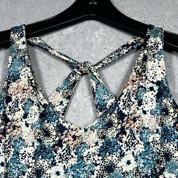Patagonia Magnolia Spring Dress Large in Furnai Floral Neo Navy Sleeveless Knit - Picture 3 of 12